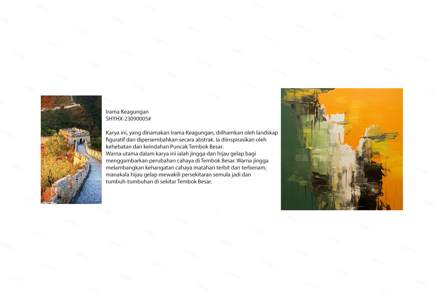 Lukisan Minyak Artistik - Irama Keagungan