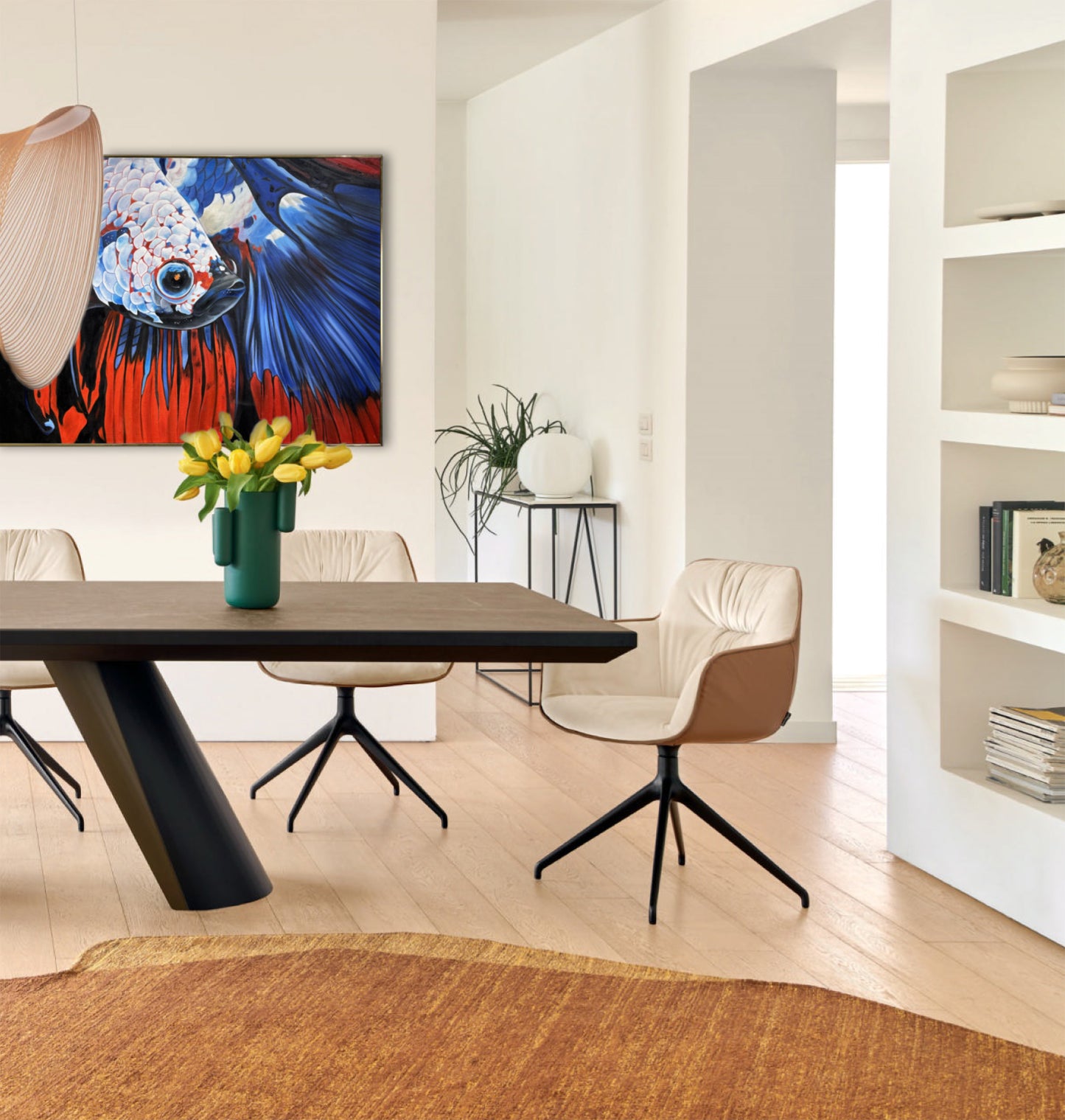 Lukisan Minyak Moden – "Betta: Pejuang Dalam Diri"