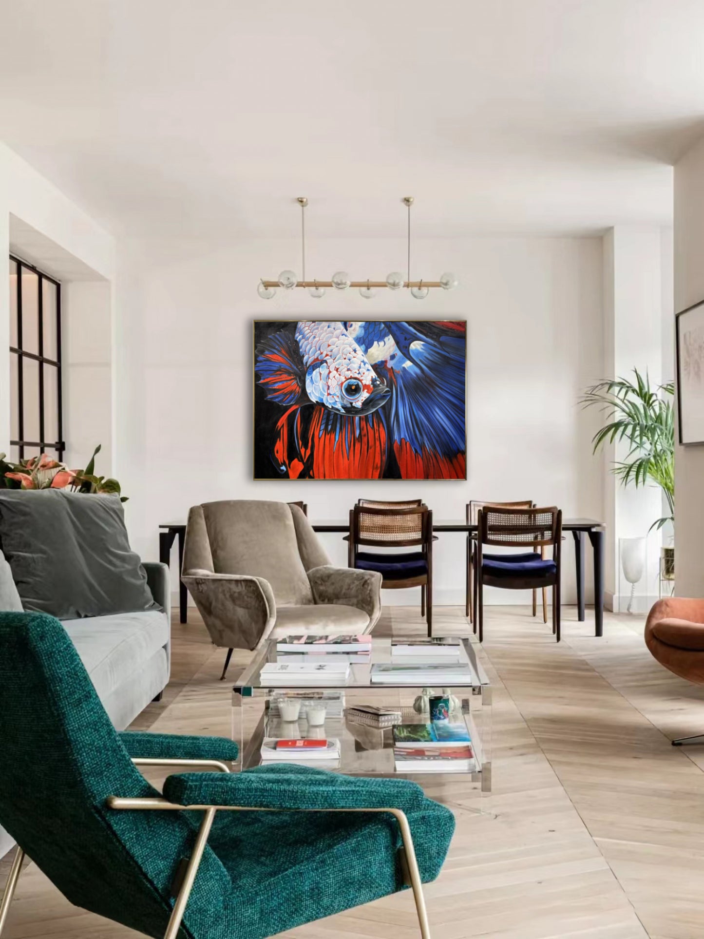 Lukisan Minyak Moden – "Betta: Pejuang Dalam Diri"