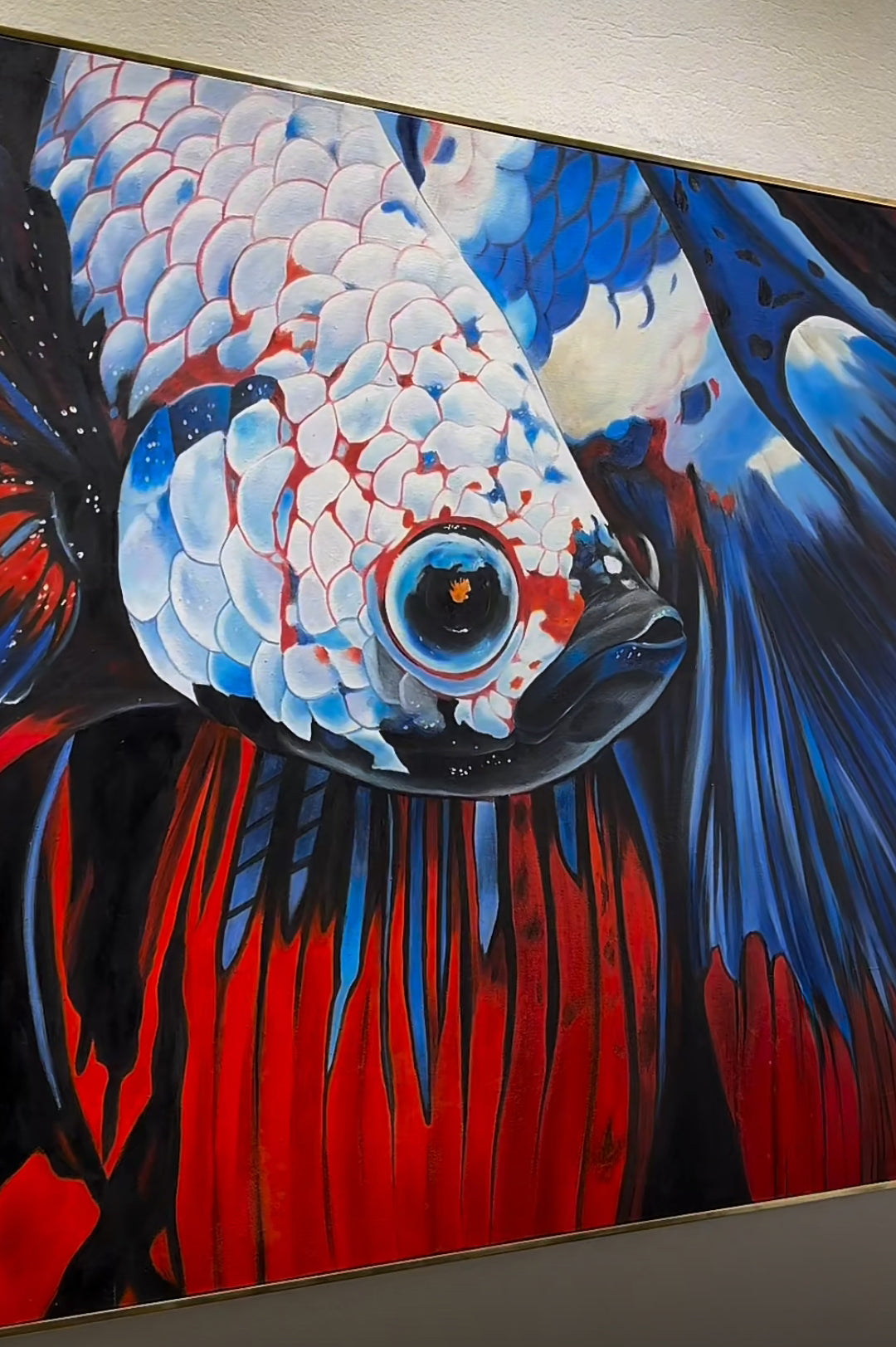 Lukisan Minyak Moden – "Betta: Pejuang Dalam Diri"