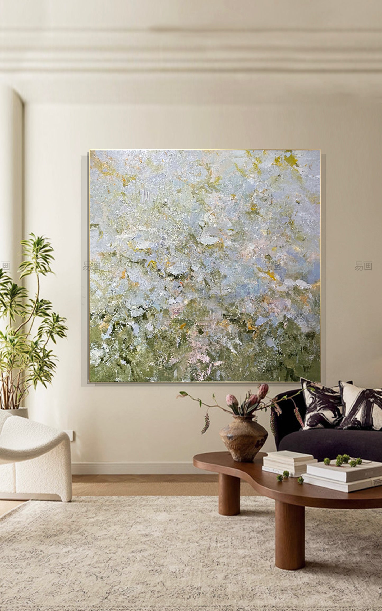 Abstract Oil Painting - Dreams of a Meadow