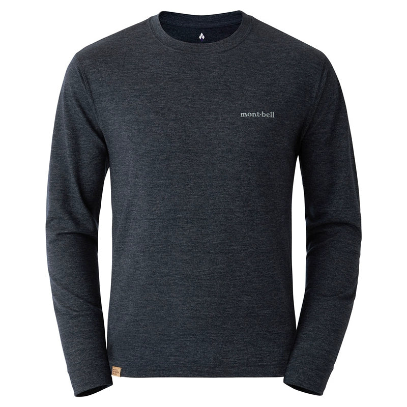 Montbell Japan Fall-Winter 2024 New Outdoor Merino Wool Long Sleeve T-Shirt Round Neck Unisex