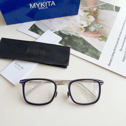 German LUMA-mykita square screwless handmade ultra-light myopia glasses frame optical glasses frame thin steel CEDAR