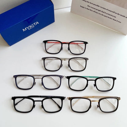 German LUMA-mykita square screwless handmade ultra-light myopia glasses frame optical glasses frame thin steel CEDAR