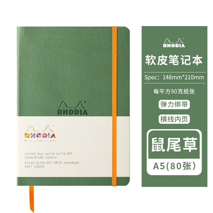 Rhodia France Rhodia soft leather notebook notebook portable notepad 2024 high value handbook sub-enterprise custom gift can be engraved