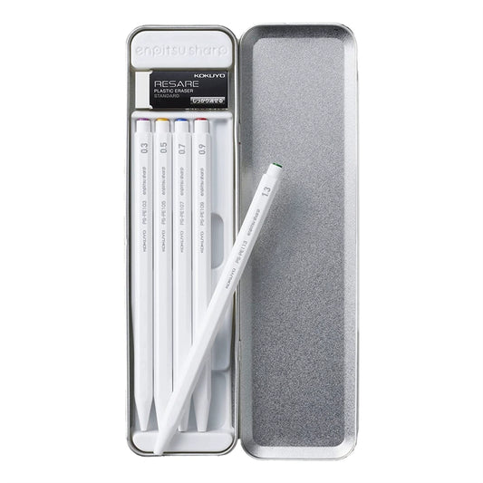 Japan KOKUYO Mechanical Pencil Limited Set White Black Drawing Drawing Writing is not the same style