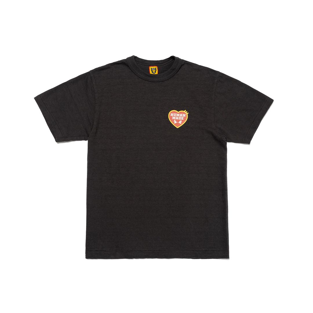 HUMAN MADE GRAPHIC T-SHIRT Classic heart letter print bamboo cotton cylinder short sleeve T-shirt