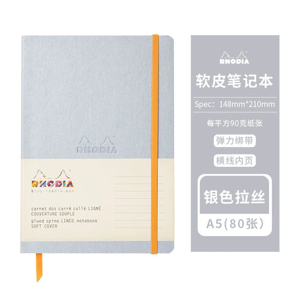 Rhodia France Rhodia soft leather notebook notebook portable notepad 2024 high value handbook sub-enterprise custom gift can be engraved