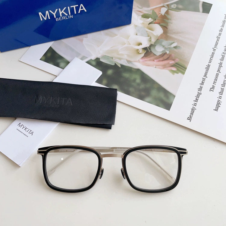 German LUMA-mykita square screwless handmade ultra-light myopia glasses frame optical glasses frame thin steel CEDAR