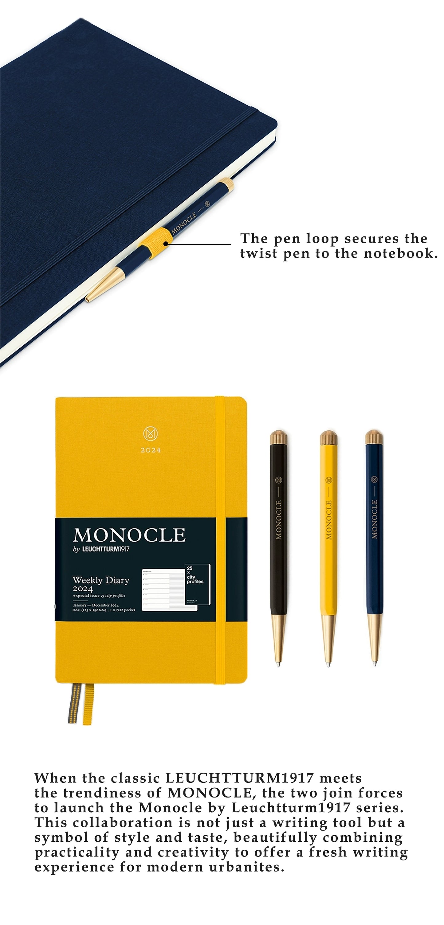 LEUCHTTURM1917 Germany Lighthouse metal ballpoint refill spin black 0.5 monocle student writing quick-dry business oil-based pen bullet pen activity pencil