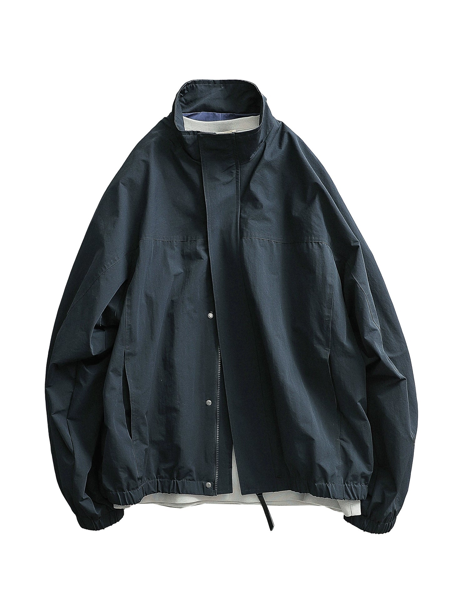 Japanese minimalist cityboy retro workwear style coach jacket men