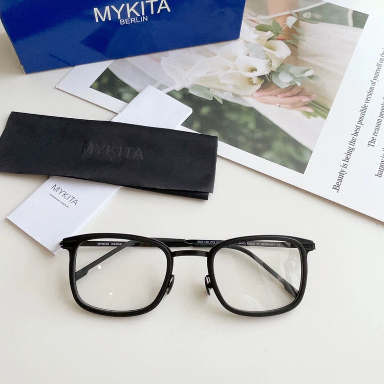 German LUMA-mykita square screwless handmade ultra-light myopia glasses frame optical glasses frame thin steel CEDAR