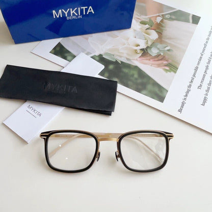 German LUMA-mykita square screwless handmade ultra-light myopia glasses frame optical glasses frame thin steel CEDAR