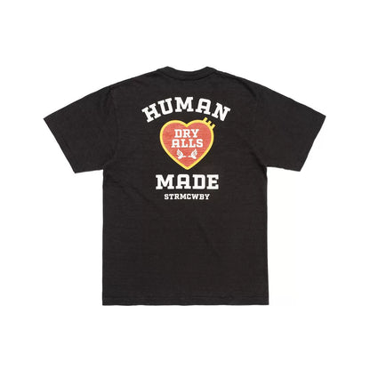 HUMAN MADE GRAPHIC T-SHIRT Classic heart letter print bamboo cotton cylinder short sleeve T-shirt