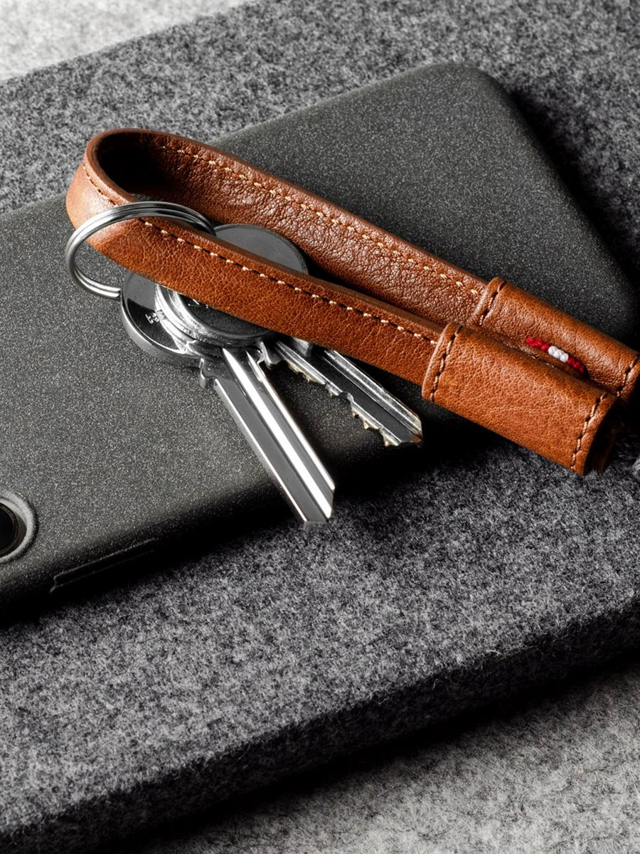 Gikani Exquisite Men's Simple Leather Keyring Keychain Accessories United Kingdom fashion brand Hard Graft