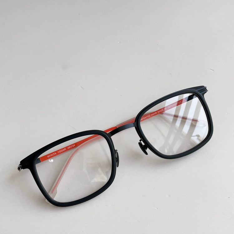 German LUMA-mykita square screwless handmade ultra-light myopia glasses frame optical glasses frame thin steel CEDAR