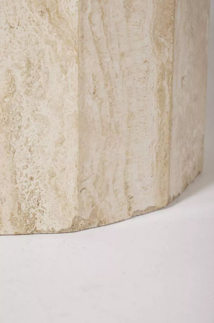 The Travertine Dining Table by LUMA